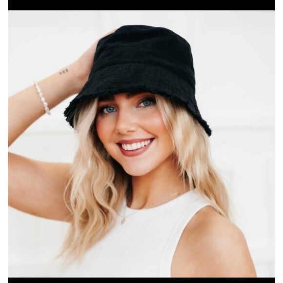 Black‎ Bucket Hat One Size - Picture 1 of 3